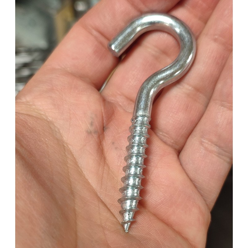 M8 Screw-in Hooks Large Heavy Duty Cup Hooks Screw in
