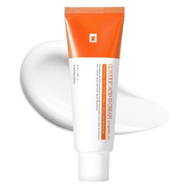 TOSOWOONG Crema de ácido glicólico al 10%, exfoliante AHA, crema suavizante de la piel para pieles con baches, manchas oscuras, arrugas, líneas finas con pantenol, ácido hialurónico, piel de vidrio, cuidado de la piel coreano, 1.7 fl oz/1.69 fl. oz.