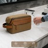 Toiletry Bag for Men, Travel Toiletry Bag Organiser, Leather Dopp
