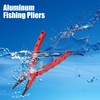 Fishing Pliers with Lanyard Aluminum Fish Hook Remover Tool Multifunction