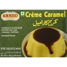 AHMED Crème Caramel Halal Jello Jelly, 85 Gram (Pack of 12)