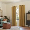 Sun Zero Easton Energy Saving Blackout Grommet Curtain Panel, Gold,
