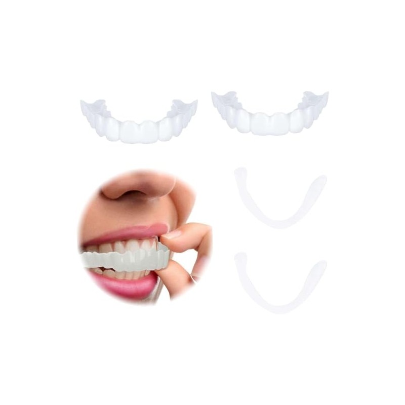 Dientes postizos blancos