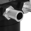 Universal Oil Catch Can Kit 300ML Reservoir Tank Engine Black