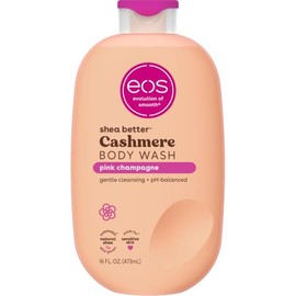 eos Shea Better - Gel de baño de cachemira, champán rosa, hidratante y nutritivo, fórmula de gel cremoso equilibrado de pH, libre de parabenos ni ftal
