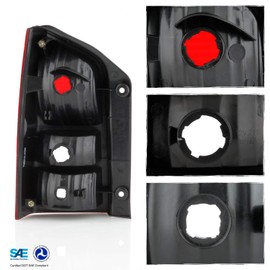 AKKON - Fits 2005-2012 Nissan Pathfinder Chrome Red Clear Tail Lights Brake Lamps Pair Driver Left+ Passenger Right Replacement