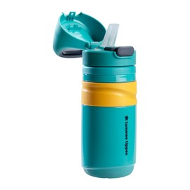Tommee Tippee Superstar - Vaso de paja Sportee con tapa abatible, 18 m + 11 onzas, 1 paquete, a prueba de fugas y agitaciones, boquilla antimicrobiana