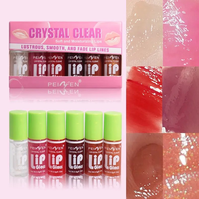 Set De Cuidado Labial Hidratante Glossy Liquid Lip Oil Gloss