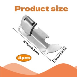 4 PCS Military Can Opener Portable Manual Can Opener Safety Folding Small Can Openers for Home Outdoor Camping Kitchen Dining Room and Bar