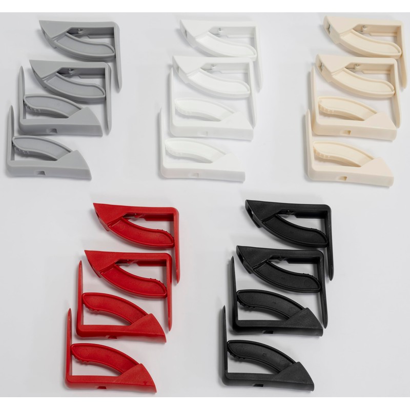 AERZETIX - C69419 Set of 4 Tablecloth Clips with Spring