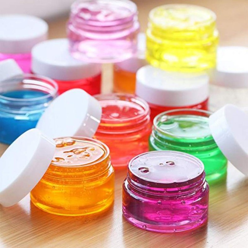 Clear Empty 10 Gram/ 10ML Plastic Pot Jars, Cosmetic Containers