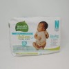 Seventh Generation Sensitive Protection Diapers Size N Up to 10