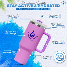 Hydro Task Hydro Last 40 oz Stainless Steel tumblers and travel mugs. (Light Purple 2.0)