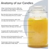 Village Candle Pure Linen Large Glass Apothecary Jar, Scented Candle,
