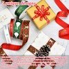 Begpoee Pack of 5 Christmas Gift Ribbon, Christmas Decorative Ribbon,