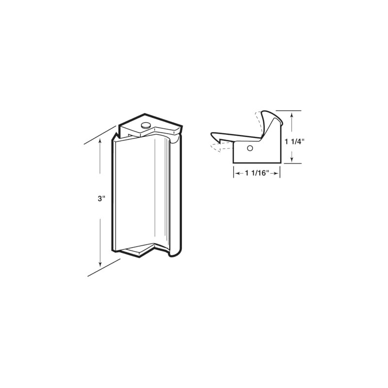FHC F2580 Sliding Window Latch & Pull Spring Loaded -