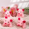 JOLLYFUN 24Pcs Pig Mini Stuffed Animal and Plush Toy，Small Pink