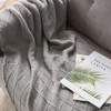 BOURINA Throw Blanket Textured Solid Soft Sofa Couch Cover Decorative