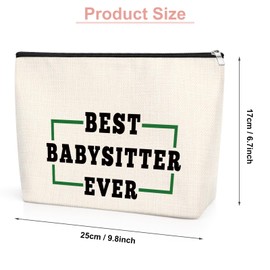 Baby Sitter Gift Ideas for Women Babysitters Gifts Makeup Bag Thank You Gift for Nanny Family Babysitter New Year Thanksgiving Christmas Birthday Gift for Childcare Provider Caregiver Cosmetic Pouch