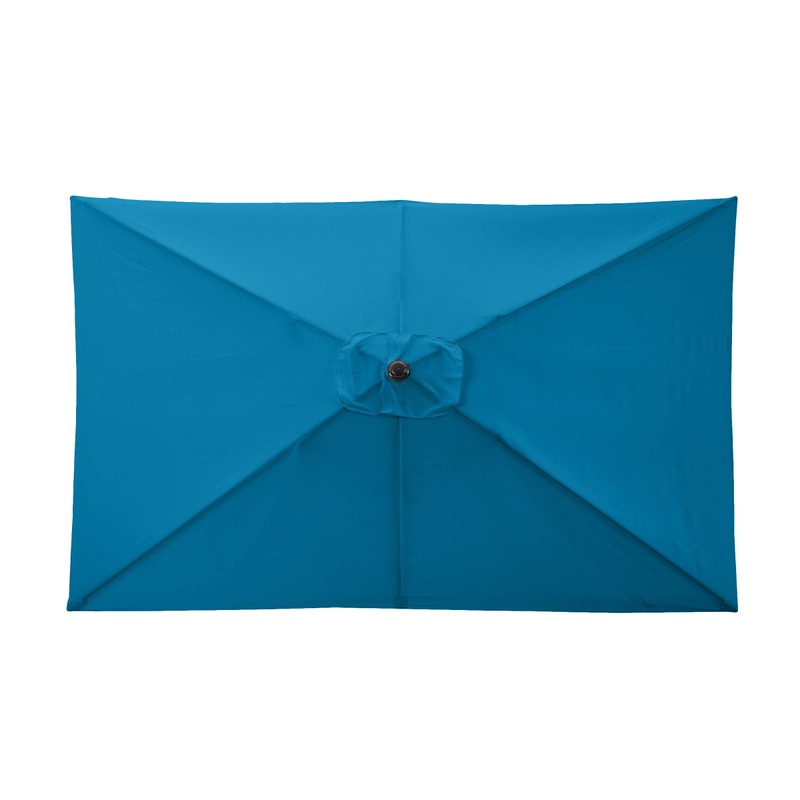 Pure Garden 10 Rectangular Umbrella, Turquoise