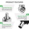10 Pack Cabinet Lock with Keys, RV Storage Locks, 7/8”