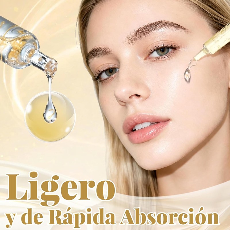 2Pcs Sérum Facial Antiedad con Colágeno Profundo y Péptidos 40ML