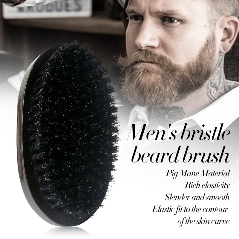 JASKFG Beard Brush For Men,beard comb,boar bristle hair brush,Perfect Beard