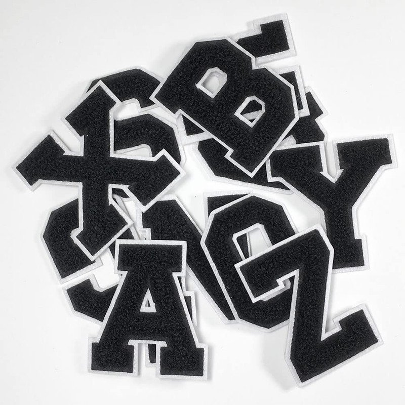 Letter X - 2-1/2" Chenille Stitch Varsity Iron-On Patch by