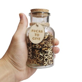 jar of fucks funny gifts for Him, her boyfriend and girlfriend Colleagues, bosses, office desk decor- Stocking Stuffers for Christmas,Birthday,Thanksgiving Day decorative bottle Gag Presents