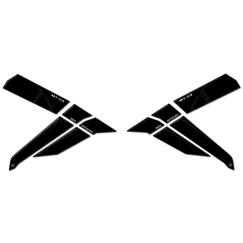 labelbike - 2 x 3D side protectors for motorcycle tank