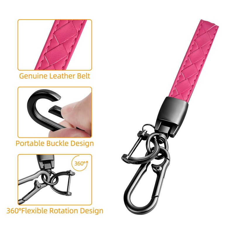 Sindeda for Dodge Key Fob Cover with Keychain Soft Full