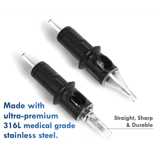 Illusionist Ultra Premium Professional Cartridge Needles w/Grip Wrap Tape #12