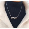 Picano Simple Dainty Letter Babygirl Charm Pendant Necklace Gold Silver