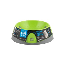 Oh Bowl Fresh-Breath Hundenapf, Grün, Größe S