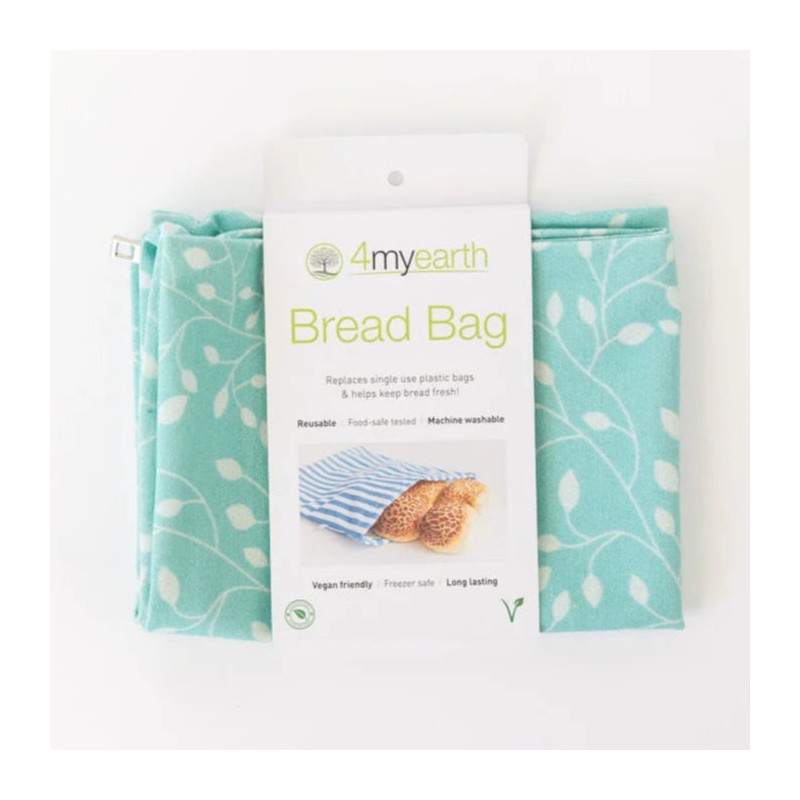 4MyEarth Reusable Cotton Bread Bag, Denim