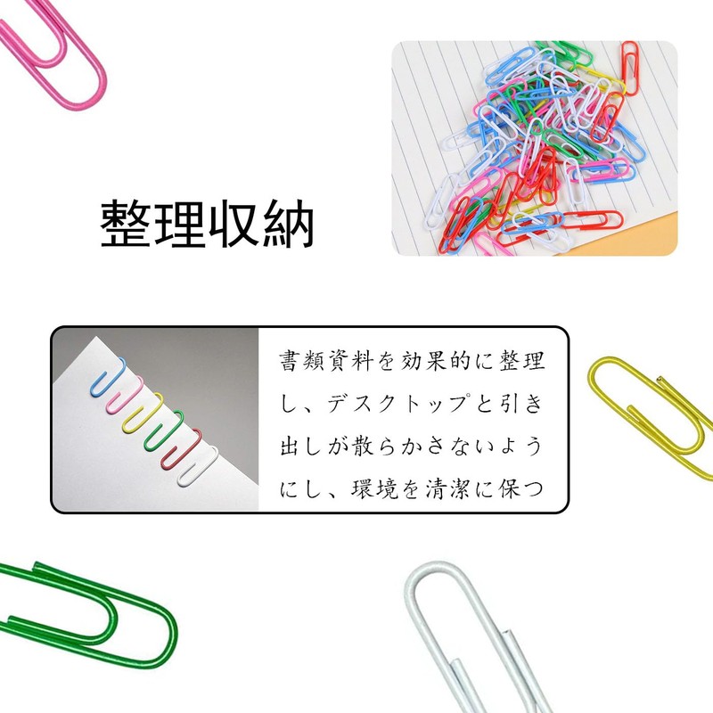 BRIIKPP 200pcs Color Zem Clips 6 Colors 28mm