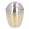Desktop Small Trash Can Multipurpose 304 Stainless Steel Mini Trash