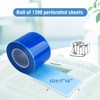 OneMed 2400 Sheets Blue Dental Barrier Film Roll with Dispenser