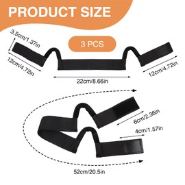 NAFJYR 3 Pcs Wig Melting Band with Ear Curve, Painless Melting Bands for Lace Front Wigs