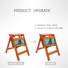 Folding Step Stool Step Ladder 3 Tier, Multi-Functional Folding Solid