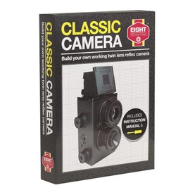 Eight Innovation ETLR21 Eight Build Your Own Classic Complete Construction Kit to Create Your Own Fully Functioning Model Analogue Film Camera,Black