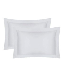 GoldStar® Hotel Quality 400 Thread Pair Oxford Pillow Cases 100% Egyptian Cotton (White)