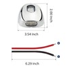 Besramtic Boat Docking Lights Marine Docking Lights LED Stainless Steel