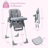 GarveeLife Baby High Chair, Adjustable Infant Highchairs with Removable Tray