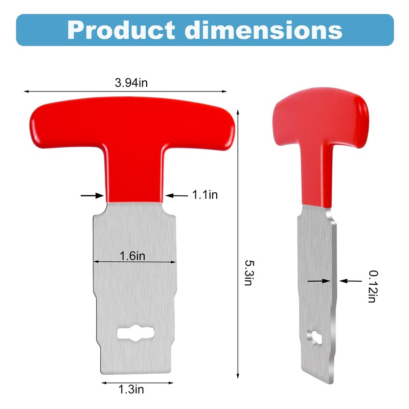 Feoang 2PCS Pool Plug Removal Tool, Metal Eyeball Seat Removal