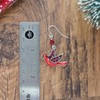 Fun Cardinal jewelry Red Bird Dangle Earrings Silver Plated Dangling