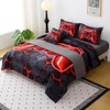 JQinHome Queen Size Gaming Bedding Set 6-Piece Comforter for Boys