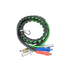 Mytee Products 18 Ft 3-in-1 ABS & Power Air Line Hose Wrap 7 Way Electrical Cable for Semi Truck, Trailer, Tractor