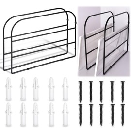 WANGDEFA 6 Pack Base Cabinet Tray Dividers Sheet Pan Rack 12x9 Inches Baking Black Metal Organizer for Wall Kitchen Cabinets (6)