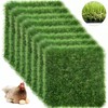 8-Pack Washable Chicken Nesting Box Pads – 12x12 Artificial Grass